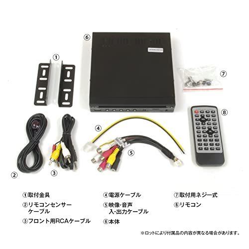 DVDプレーヤー 車載 DVDプレイヤー ハーフDIN 1/2din 薄型 HDMI コンパクト 車載用 CPRM USB SD AUX対応 CPRM