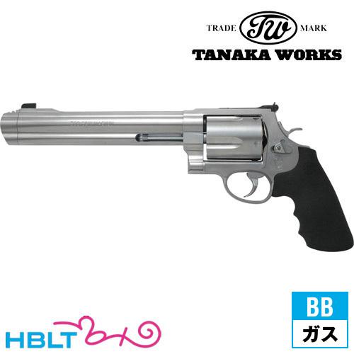 Smith & Wesson ガスガン リボルバー 本体 タナカワークス S&W M500 Ver.2 ステンレス フィニッシュ シルバー 8