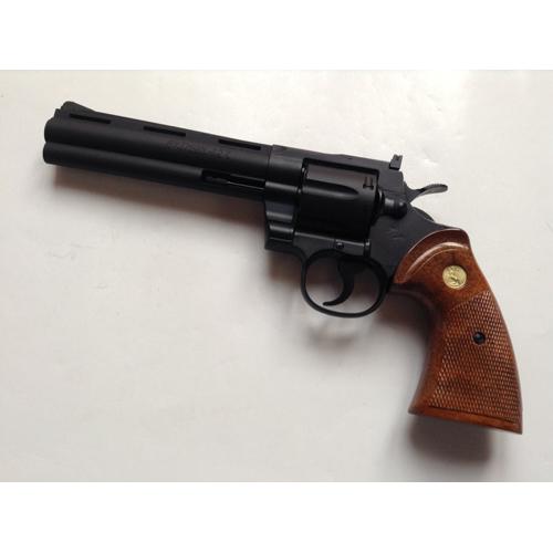 ☆美品☆ タナカ コルトパイソン 6inch R-model HW Black タナカワークス コルトパイソン R-model HW ブラック 6インチ 発火式
