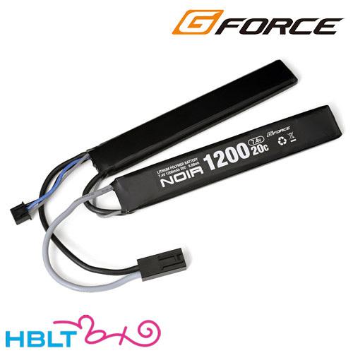 G-FORCE リポバッテリー Noir 7.4V 1200mAh SOPMOD 対応 サドルパック