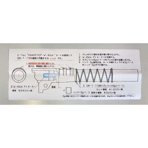 C-Tec 発火式 カートリッジ 45 ACP CP-W Kick タニオコバ GM7