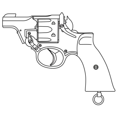 マルシン エンフィールド No.2 Mk1 タンカー 木グリ ABS Wディープ ブラック（発火式 モデルガン 完成 リボルバー） リボルバー