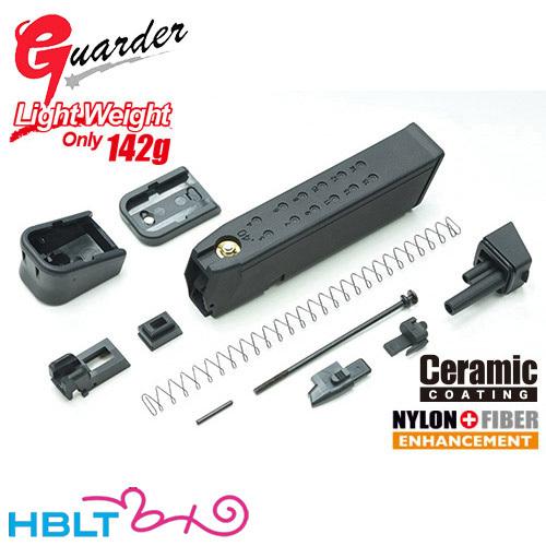 ガーダー 軽量マガジンキット 東京マルイ ガスブロ グロック G17 G18C G19 G22 G26 G34（軽量 142g ブラック .40マーク）