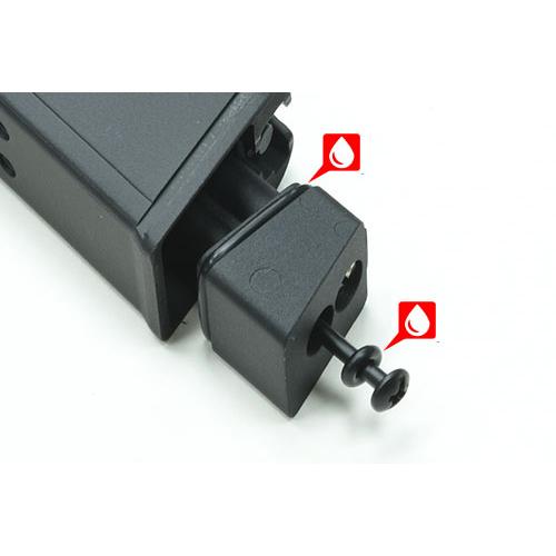 ガーダー 軽量マガジンキット 東京マルイ ガスブロ グロック G17 G18C G19 G22 G26 G34（軽量 142g ブラック .40マーク）_5