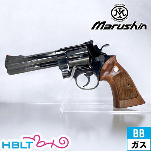 マルシン SW M29 Xカート仕様 ハーフチェッカー木製グリップ ABS Wディープブラック 5インチ（ガスガン リボルバー 本体 6mm）