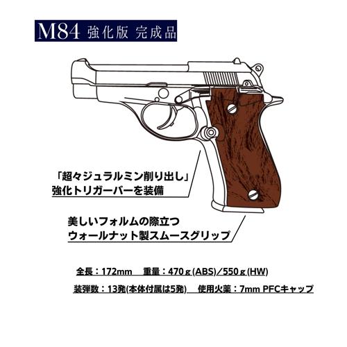 マルシン工業 マルシン M84 強化版 木グリ付き HW ブラック マルシン工業 マルシン M84 強化版 木グリ付き HW ブラック