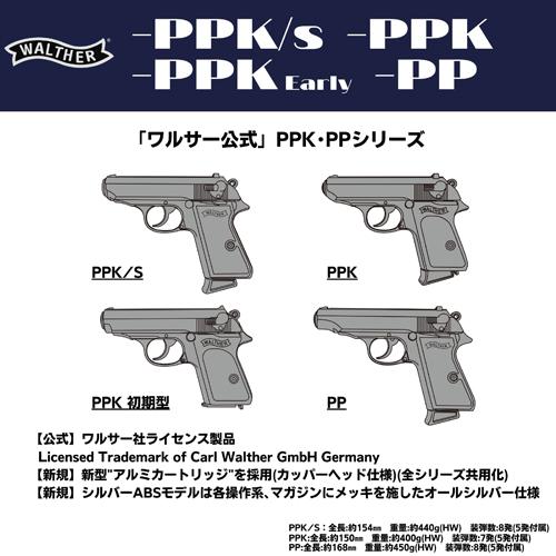 マルシン工業 マルシン ワルサー PPK 初期型 ABS シルバー(発火 マルシン工業 マルシン ワルサー PPK 初期型 ABS シルバー(発火