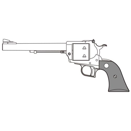 マルシン スーパーブラックホーク 木製グリップ リアルXカート仕様 HW エクセレント 7.5インチ（ガスガン リボルバー 本体 6mm） ガスガン リボルバー