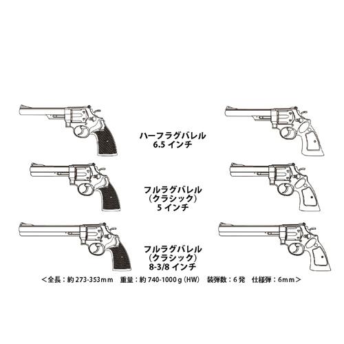 マルシン工業 マルシン S&W M629 Xカート 木製グリップ ABS シルバー