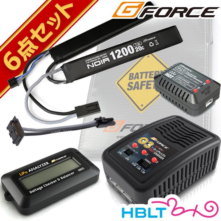 G FORCE ジーフォース Noir LiPo 7.4V 1200mAh 電動ガン SOPMOD