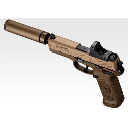 FN FNX-45 Tactical FDE タクティカルライト付き Tokyo Marui FNX-45 Tactical Gas Blowback Pistol (tan