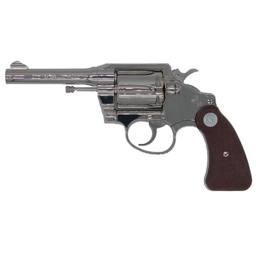 タナカワークス コルトポリス ポジティブ 3rd R−model ニッケルフィニッシュ 4インチ 発火式モデルガン キャップセットの画像