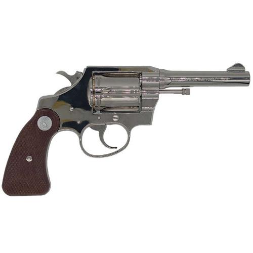 タナカワークス コルトポリス ポジティブ 3rd R−model ニッケルフィニッシュ 4インチ 発火式モデルガン キャップセットの画像