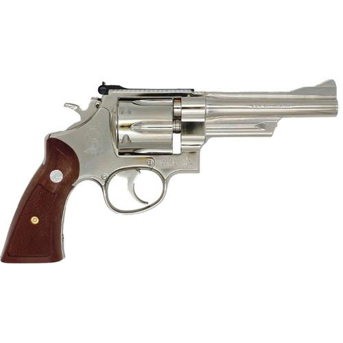 タナカワークス S&W M27 “The .357 Magnum” ABS ニッケルフィニッシュ 5 インチ 発火式モデルガン キャップセット_2