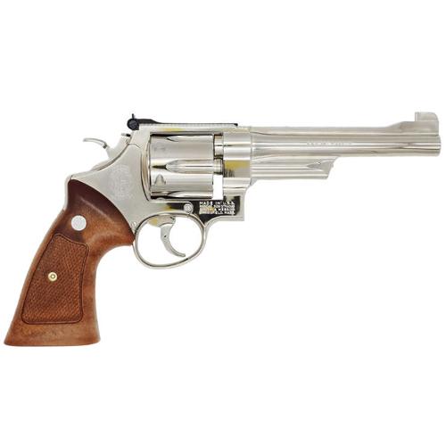タナカ S&WM27 4インチ　ニッケルフィニッシュ　モデルガン 木製グリップ タナカワークス S&W M27 The .357 Magnum ABS ニッケルフィニッシュ 6