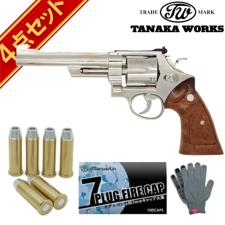 タナカワークス S&W M27 The .357 Magnum ABS ニッケルフィニッシュ 6