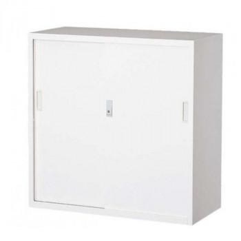 オフィス向け 一般書庫・ホワイト 3×3型引違書庫 3号鉄戸 COM-303D-W 