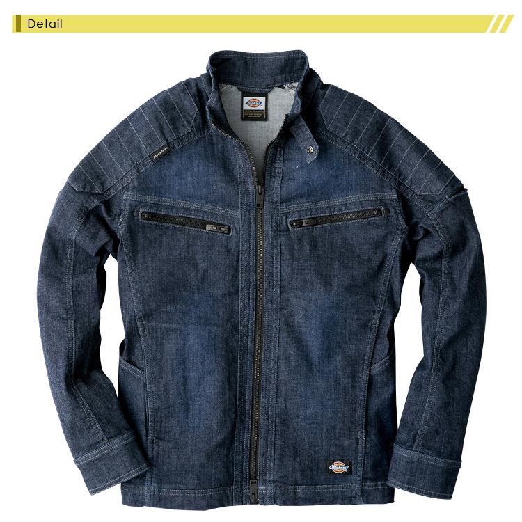 アメカジ★ディッキーズ Dickies ワークデニムジャケット ブルゾン 裏起毛 Dickies - アメカジ☆ディッキーズ Dickies ワークデニムジャケット