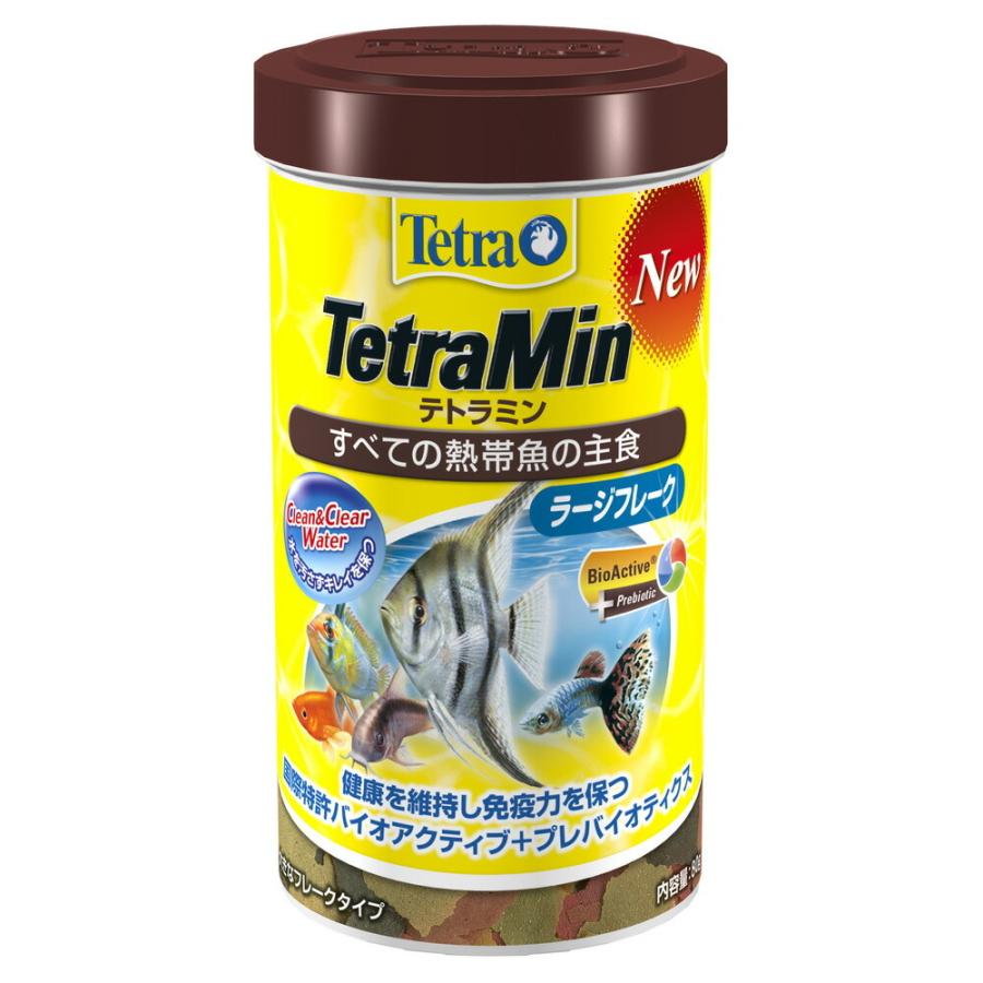 TETRA テトラ　テトラミン　熱帯魚　餌　ラージフレーク　80g 4缶 テトラミン ラージフレーク 80g スペクトラムブランジャパン [海水魚