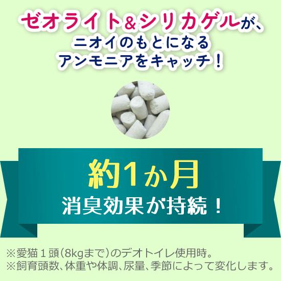 (まとめ買い8袋) （デオトイレ) 飛び散らない消臭抗菌サンド 4L ユニチャーム (ケース販売 2ケース) 爆買の画像