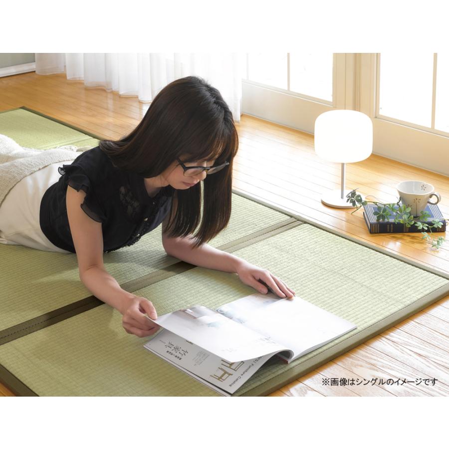 大島屋 四つ折り畳 セミダブル 140x210x1.3cm (マットレス 寝具 敷布団 和室) 爆買_2