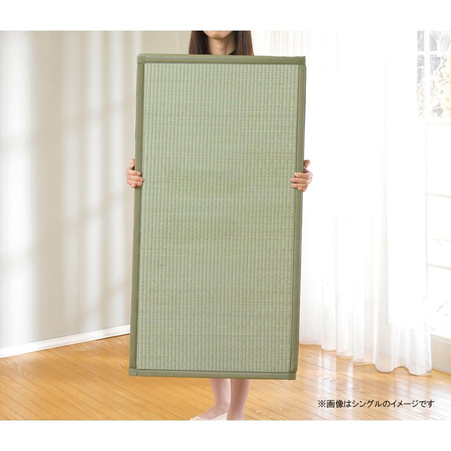 大島屋 四つ折り畳 セミダブル 140x210x1.3cm (マットレス 寝具 敷布団 和室) 爆買_4