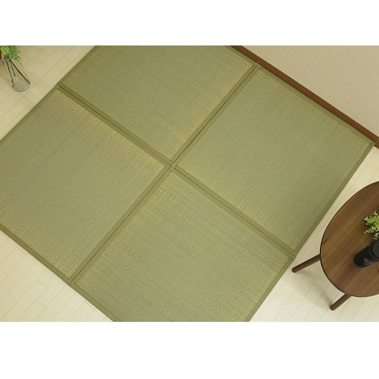 ピタッと吸着畳 82×82cm 9枚セット (フロア畳 簡易畳 軽量 防カビ 大島屋) 爆買