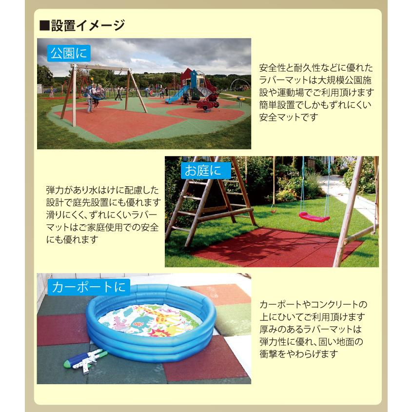 プロテック セーフティジョイントラバーマット レッド 4枚セット プロテック セーフティジョイントラバーマット レッド 4枚セット