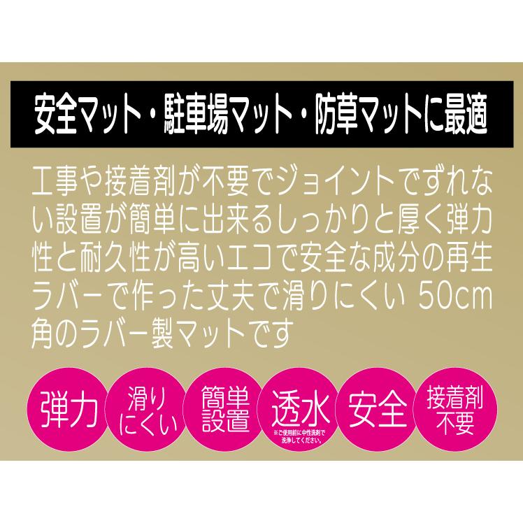 プロテック セーフティジョイントラバーマット レッド 4枚セット PCXR
