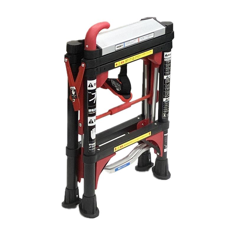 アルミス コンパクト伸縮専用脚立 4段 最大耐荷重100kg ALT-SSK04