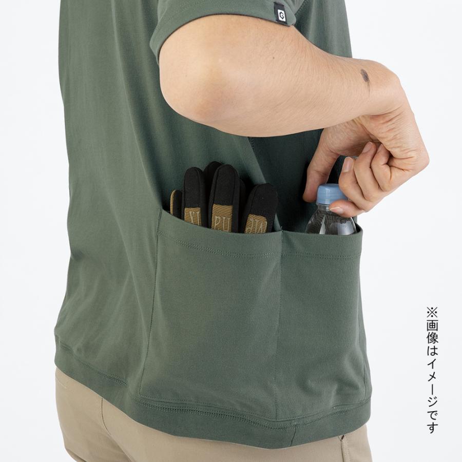 5ポケット 半袖 Tシャツ ネイビー SS G-947 (作業着 作業服 ワークウェア 機能性 収納力 快適 ゆったり トップス カジュアル コーコス信岡  CO-COS)｜hc7｜06