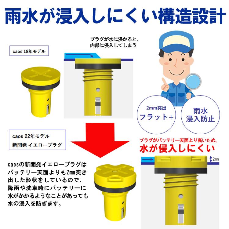 カオス バッテリー N-80B24L/C8 ブルーバッテリー 標準車 充電
