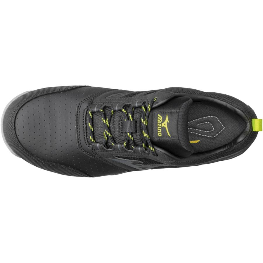 オールマイティ ミズノ ワークシューズ 23cm ブラック×ダークグレー AS