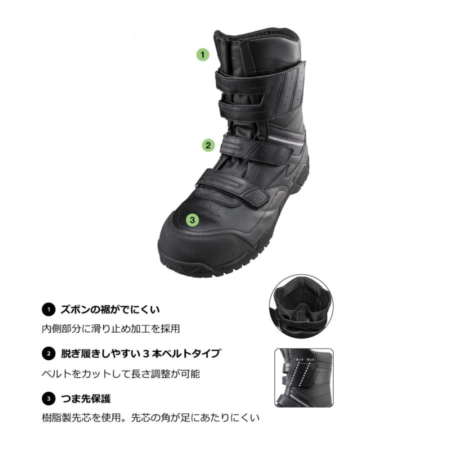 オールマイティ ミズノ ワークシューズ 25.5cm ブラック BS 29 H