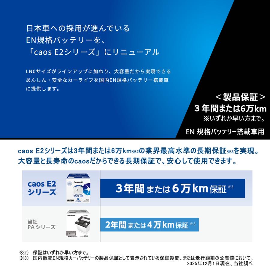 caos カオス バッテリー N-360LN1/E2 パナソニック 正規品 カー