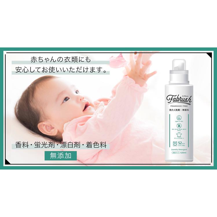 アラタ ファブラッシュ 濃縮洗たく洗剤 無香料 本体 520ml (fabrush