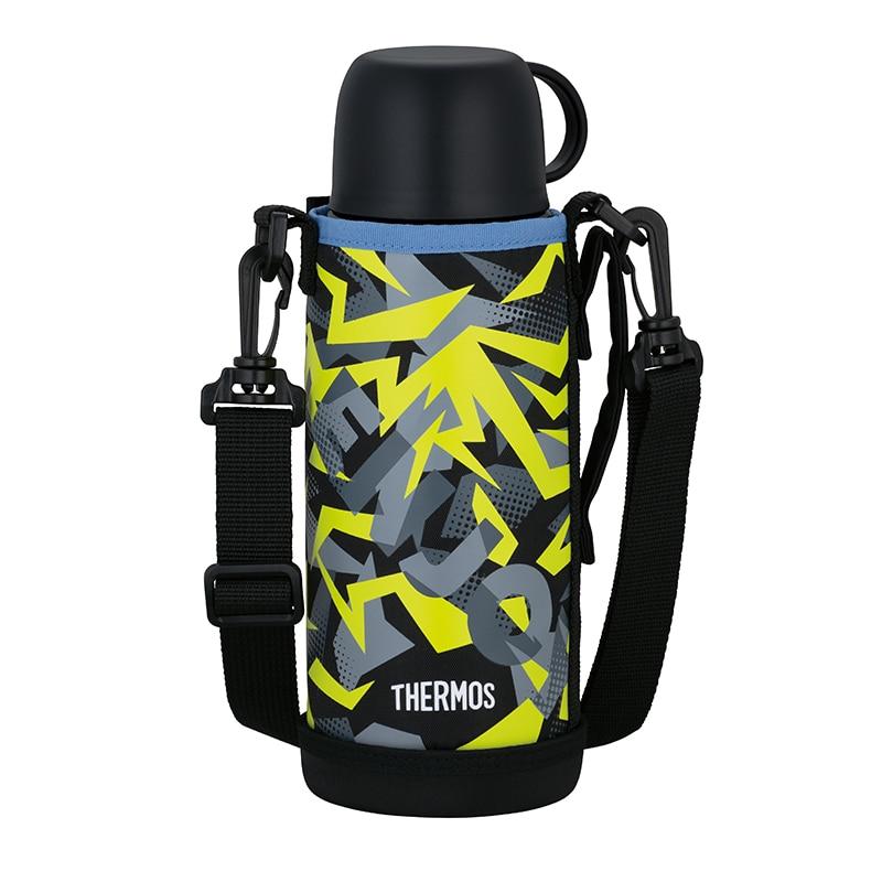 THERMOS（サーモス） 真空断熱2ウェイボトル 800ml ブラックイエロー