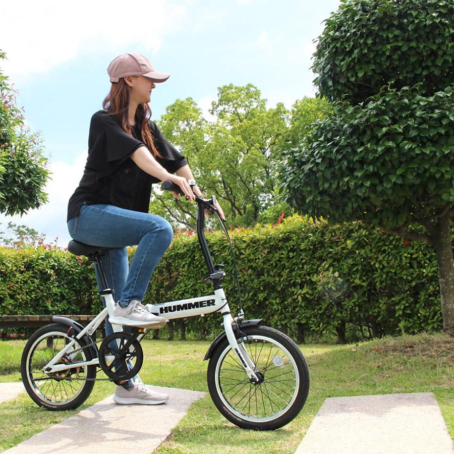 HUMMER  （MG―ＨＭ 16Ｎ―WH）ハマ―折りたたみ自転車16インチ mg-hm16n-wh_1.jpg