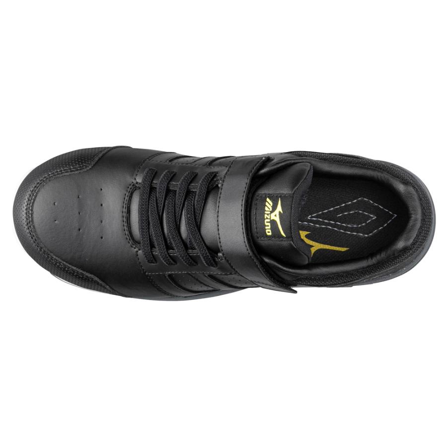 オールマイティ ワークシューズ 24cm ブラック×ダークグレー ASII 34 L F1GA220109240 ミズノ [作業靴 ワーキング スニーカー ユニセックス ローカット 紐靴 軽量 ] オールマイティ ミズノ ワークシューズ 24cm ブラック×ダークグレー