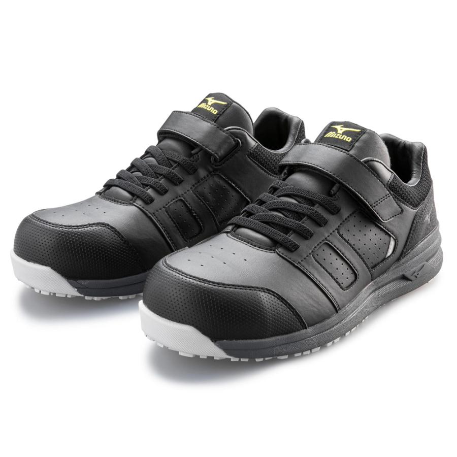 オールマイティ ワークシューズ 30cm ブラック×ダークグレー ASII 34 L F1GA220109300 ミズノ [作業靴 ワーキング スニーカー ユニセックス ローカット 紐靴 軽量 ] オールマイティ ミズノ ワークシューズ 30cm ブラック×ダークグレー