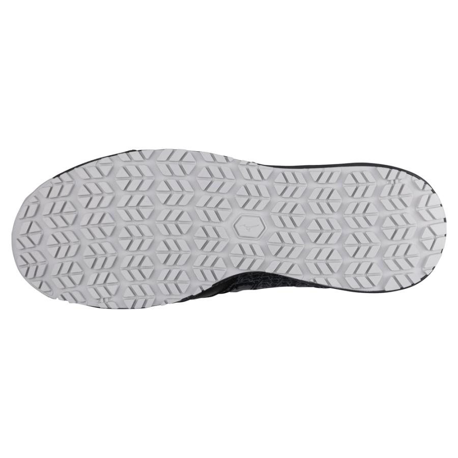 オールマイティ ミズノ ワークシューズ 28cm ブラック×ダークシルバー