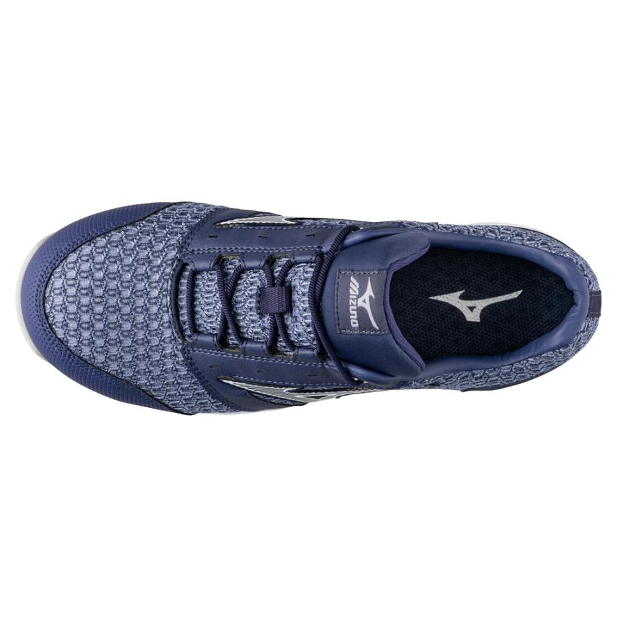 オールマイティ ミズノ ワークシューズ 27cm ブルー×ホワイト VH 11 L