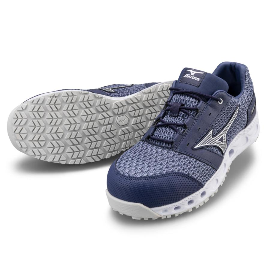 オールマイティ ワークシューズ 28cm ブルー×ホワイト VH 11 L F1GA220427280 ミズノ [メンズ 男性 ワーキング スニーカー ローカット 軽量 ] オールマイティ ミズノ ワークシューズ 28cm ブルー×ホワイト VH 11 L
