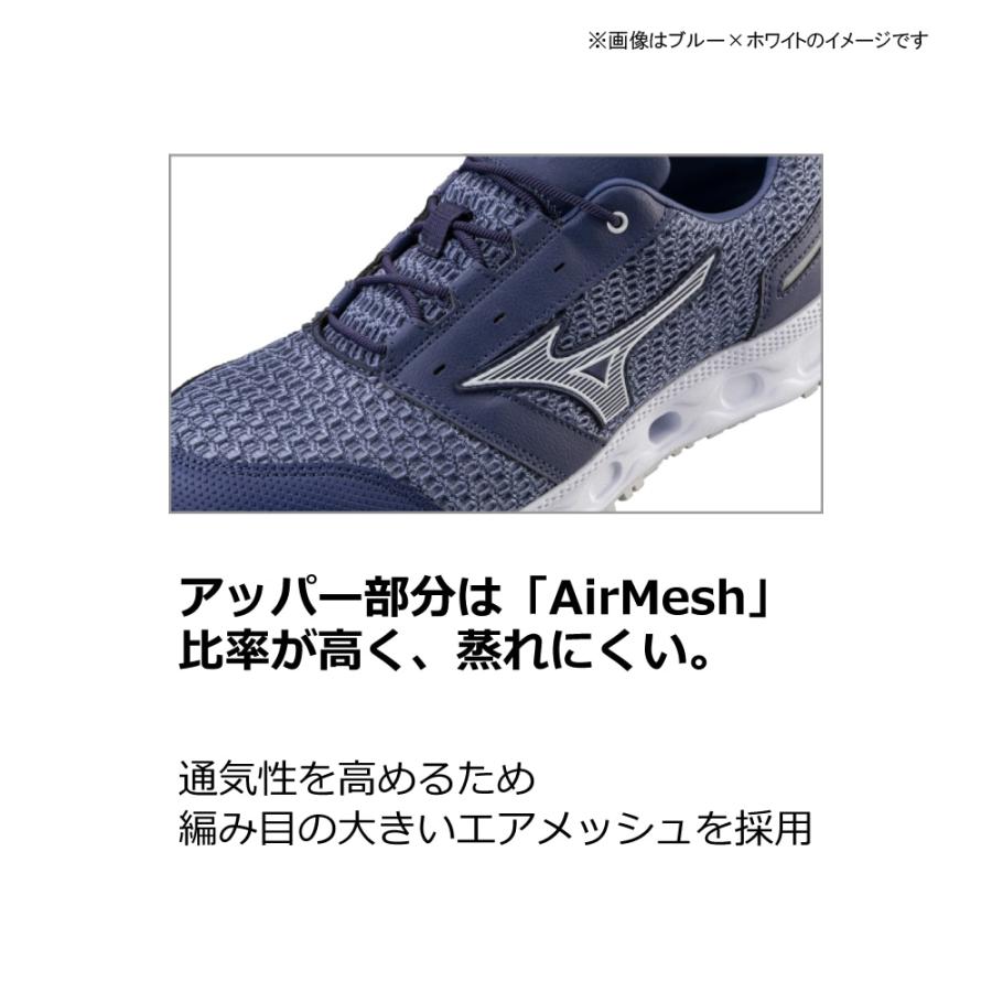 オールマイティ ミズノ ワークシューズ 28cm レッド×ホワイト VH 11 L