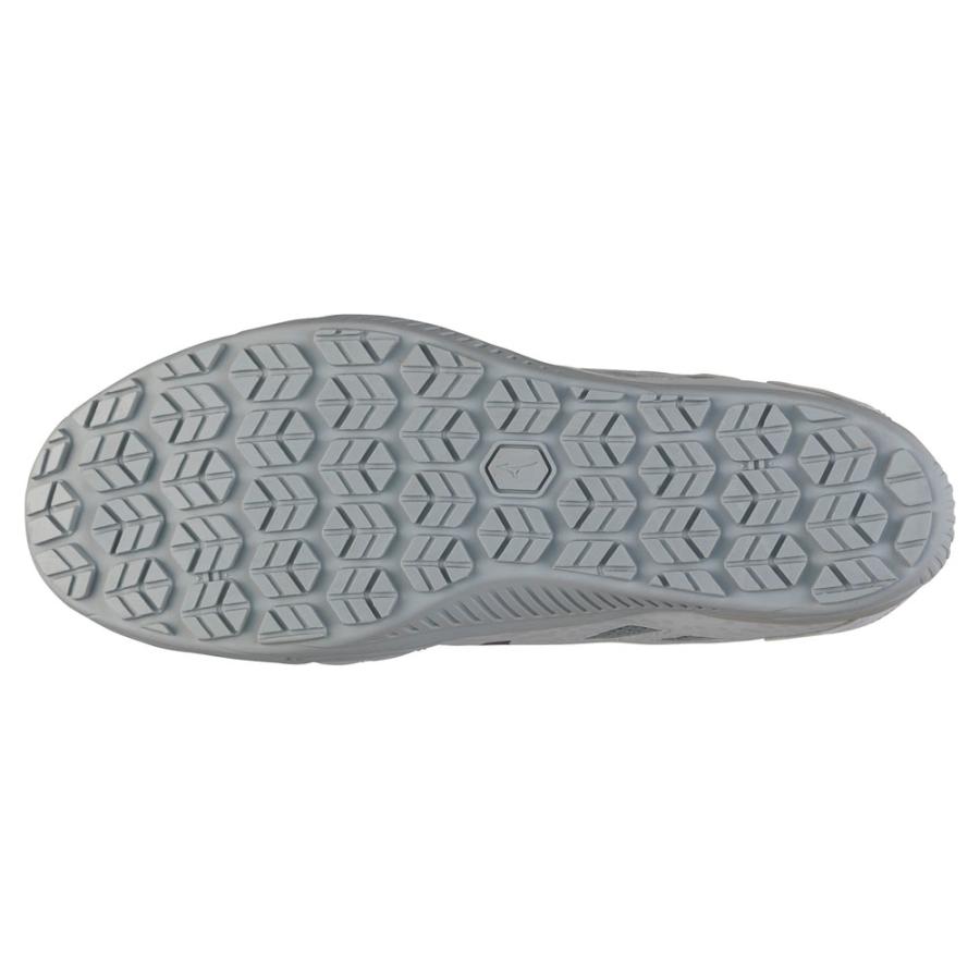 オールマイティ ミズノ ワークシューズ 24cm ホワイト×ネイビー TDII