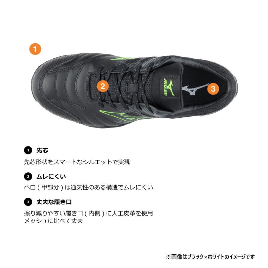 オールマイティ ミズノ ワークシューズ 29cm イエロー×ネイビー TDII