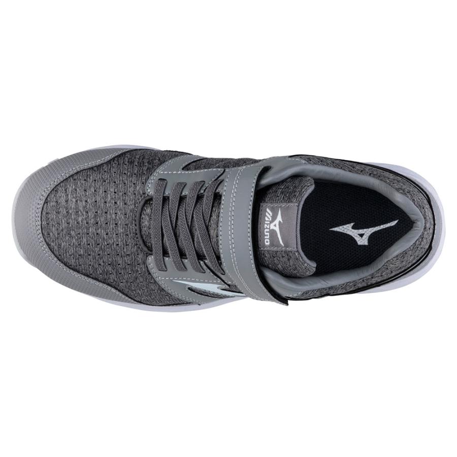 オールマイティ ミズノ ワークシューズ 24.5cm グレー×ライトグレー EU