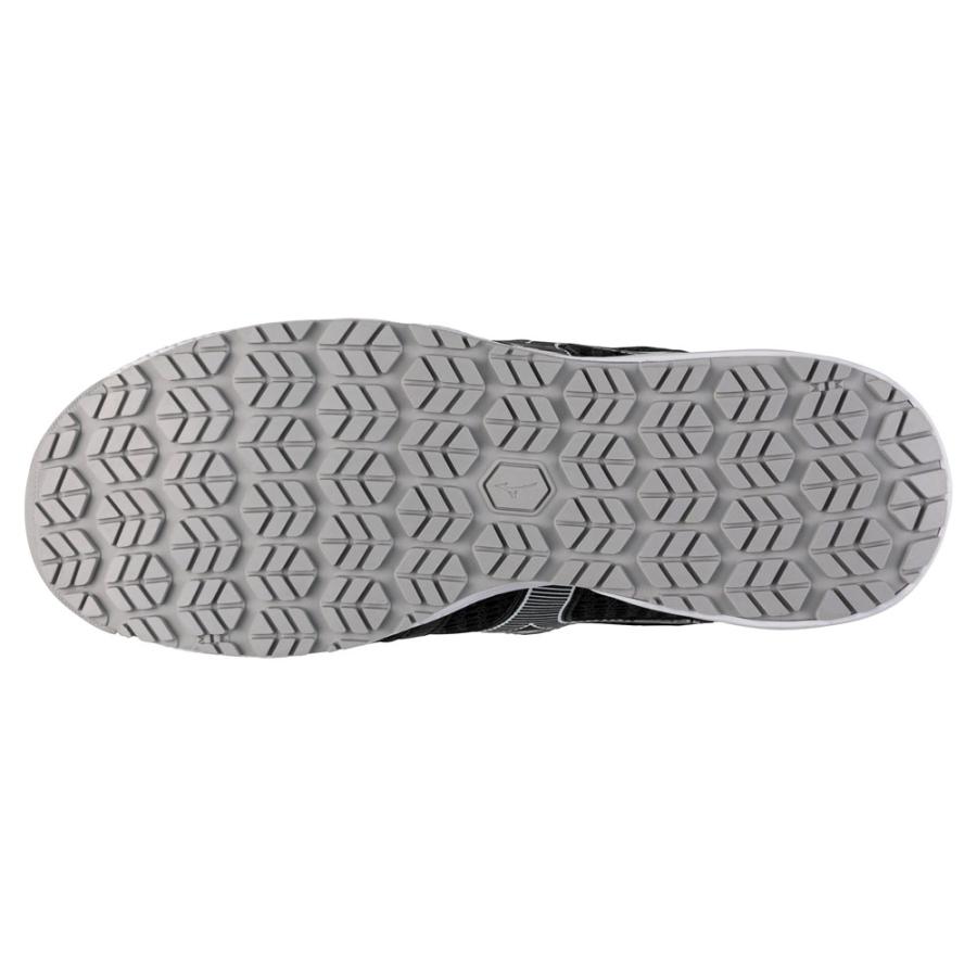 オールマイティ ミズノ ワークシューズ 28cm ブラック×シルバー VH 51L