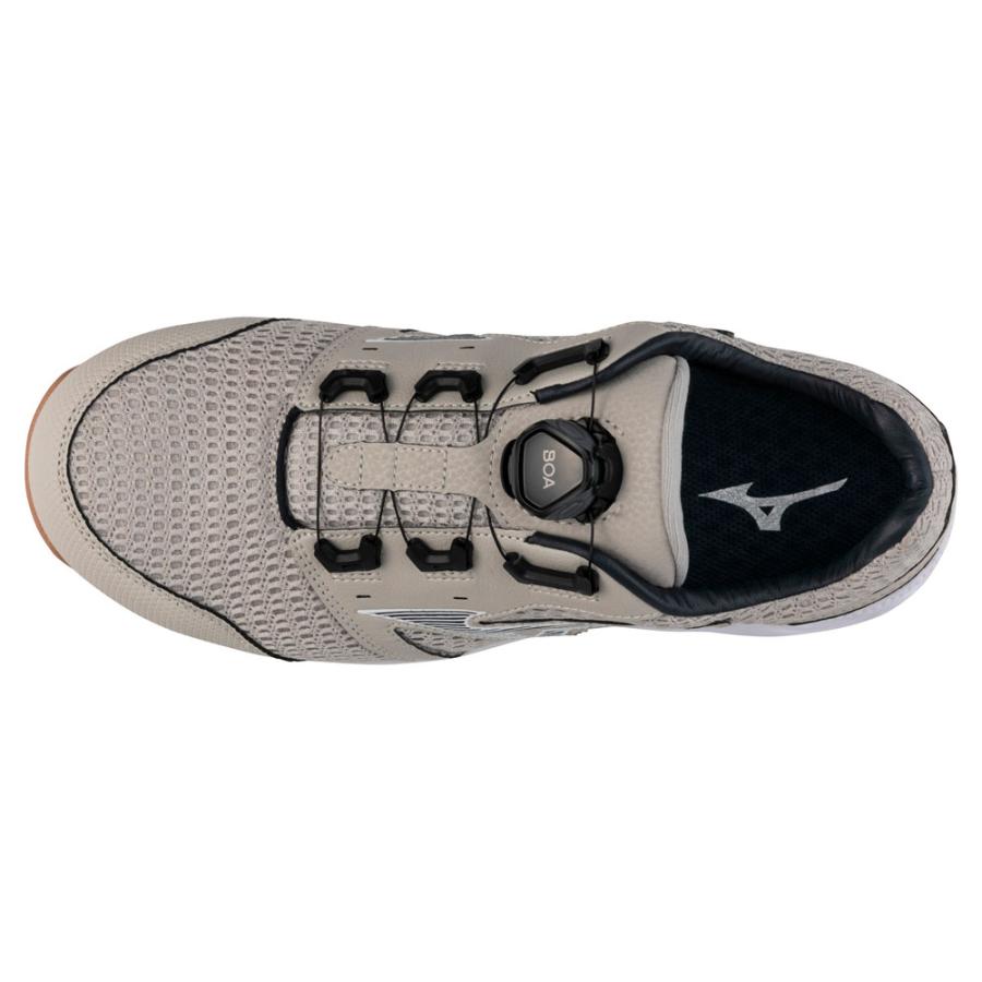 オールマイティ ワークシューズ 27cm ベージュ×ダークグレー VH 51L BOA F1GA230649270 ミズノ [メンズ 男性 ワーキング スニーカー ローカット ダイヤル靴 軽量] オールマイティ ミズノ ワークシューズ 27cm ベージュ×ダークグレー VH