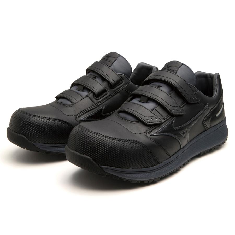 オールマイティ ワークシューズ 28cm ブラック×グレー SU 22 L F1GA231109280 ミズノ [作業靴 ワーキング スニーカー ユニセックス ローカット ベルト靴 軽量 ] オールマイティ ミズノ ワークシューズ 28cm ブラック×グレー SU 22 L